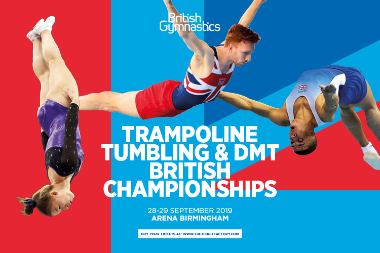 Tickets Now On Sale For 2019 Trampoline Tumbling Dmt British Championship British Gymnastics